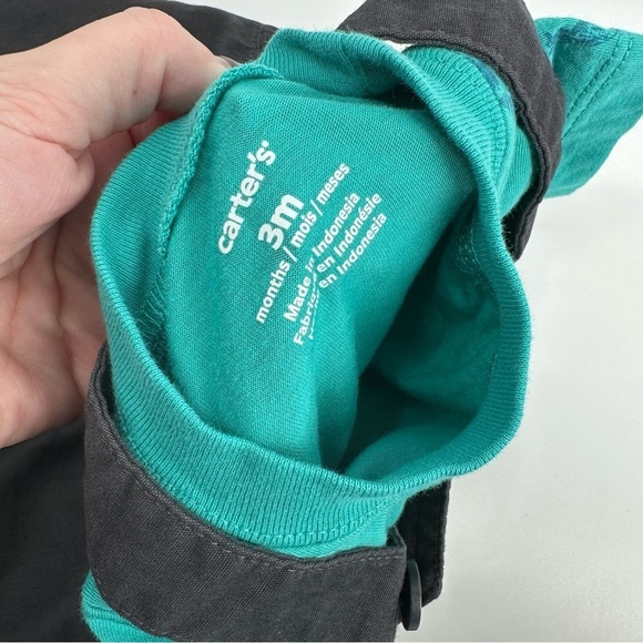 CARTER'S  Dinosaur Overall Set 3 Months - Picture 4 of 5